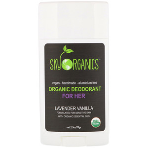 Sky Organics, Organic Deodorant For Her, Lavender Vanilla, 2.5 oz (70 g) отзывы