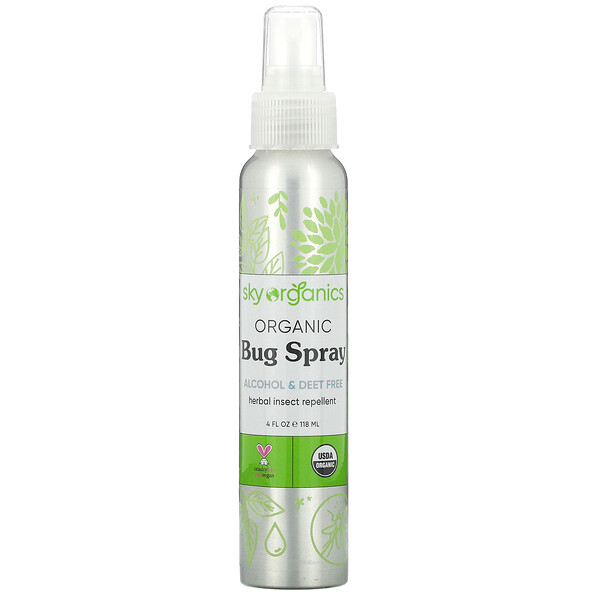 Organic Bug Spray, 4 fl oz (118 ml)