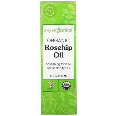 Sky Organics Organic Rosehip Oil, 1 fl oz (30 ml)