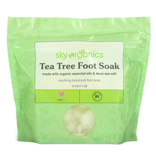 Sky Organics, Tea Tree Foot Soak, средство для ног, 1 фунт (16 унций)