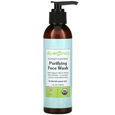 Sky Organics Blemish Control, Purifying Face Wash, 6 fl oz (180 ml)