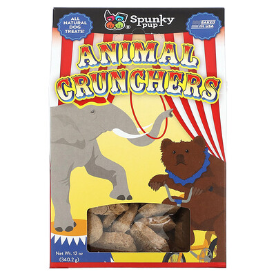 Spunky Pup  Animal Crunchers  12 oz (340.2 g)