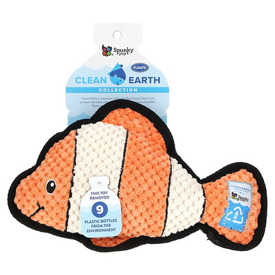Spunky Pup  Clean Earth Collection  Clownfish  1 Toy