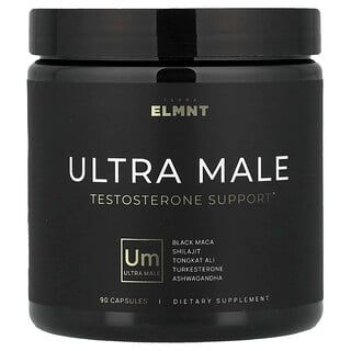 TERRA ELMNT, Ultra Male, Soutien de la testostérone, 90 capsules