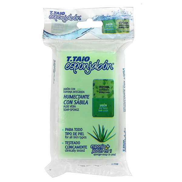 Aloe Vera Soap-Sponge, 4.2 oz (120 g)