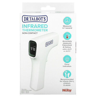 Dr. Talbot's Инфракрасный термометр, белый, 1 термометр