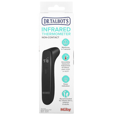 Dr. Talbot's Infrared Thermometer, Black, 1 Thermometer