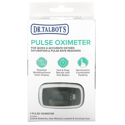 Dr. Talbot's Pulse Oximeter, Black, 1 Pulse Oximeter