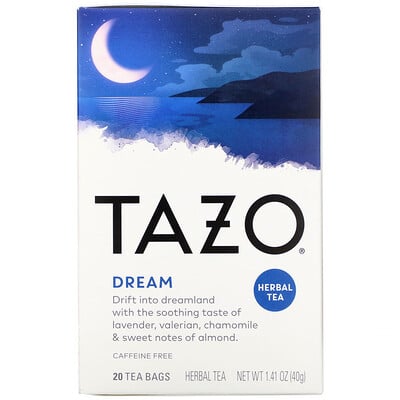 Tazo Teas Dream, Herbal Tea, 20 Tea Bags, 1.41 oz (40 g)