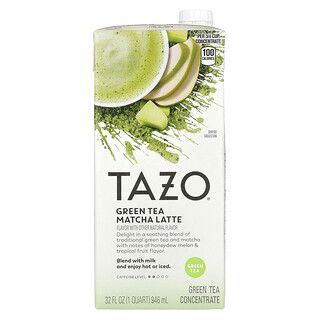TAZO, Latte de matcha y té verde, Concentrado de té verde, 946 ml (32 oz. líq.)