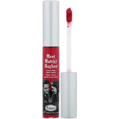 theBalm Cosmetics Meet Matt(e) Hughes, Long-Lasting Liquid Lipstick, Sentimental, 0.25 fl oz (7.4 ml)