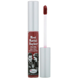 theBalm Cosmetics, Meet Matt(e) Hughes, Long-Lasting Liquid Lipstick, Charming, 0.25 fl oz (7.4 ml)