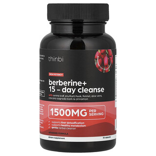 Thinbi, Berberine+ 15-Day Cleanse, 30 Capsules