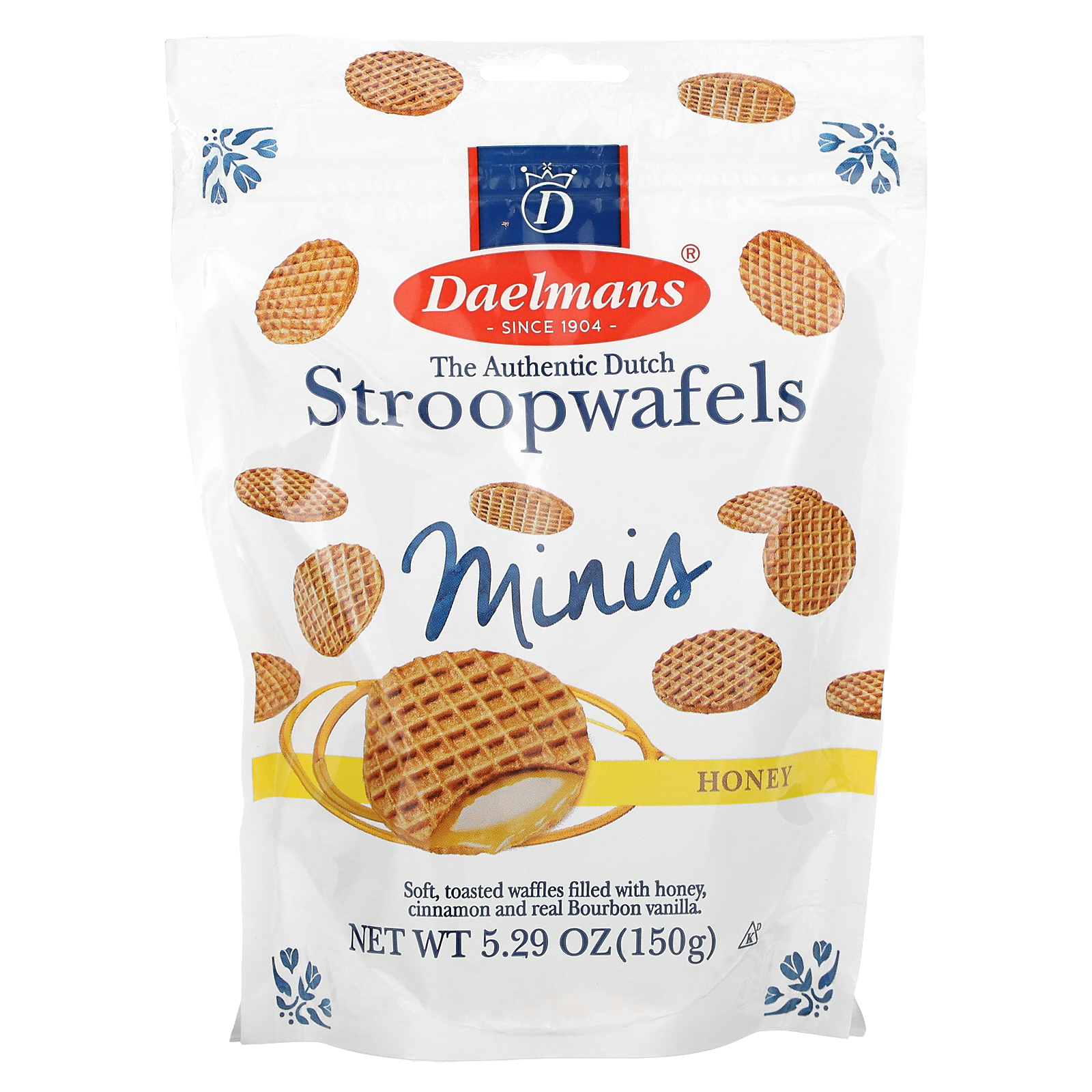 Mini Stroopwafels, Honey, 5.29 oz (150 g) - Picture 1 of 2