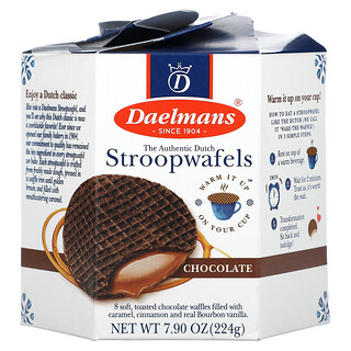 Daelmans, Stroopwafels, Chocolate, 8 Waffles, 224 g (7,9 oz)