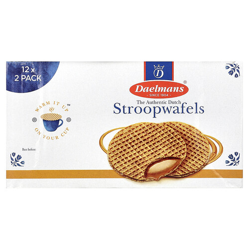 Daelmans Stroopwafels, Caramel, 12-2 Packs, 2.75 oz (78 g) Each