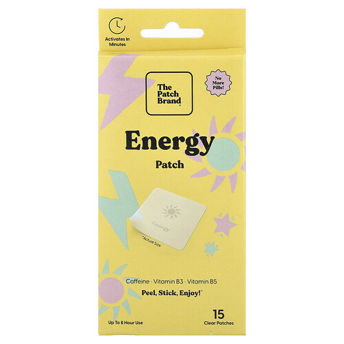 The Patch Brand, Energy Patch, 15 Clear Patches
