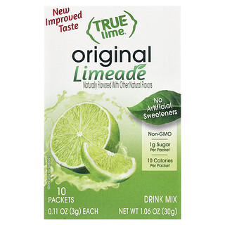 True Citrus, True Lime®, Limeade, Original, 10 Packets, 0.11 oz (3 g) Each