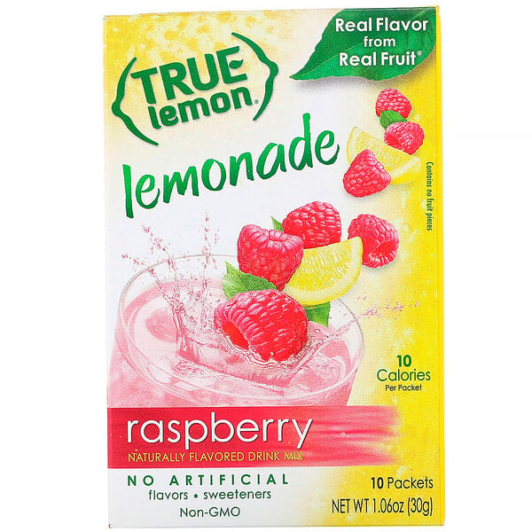 True Citrus, True Lemon, Raspberry Lemonade, 10 Packets, 1.06 oz (30 g)