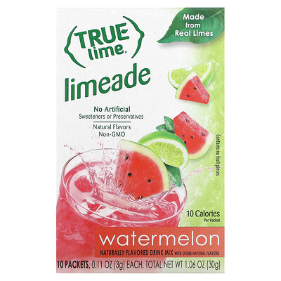 True Citrus  True Lime  Limeade  Watermelon   10 Packets  0.11 oz (3 g) Each