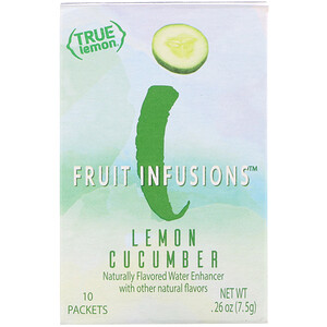 Отзывы о True Citrus, True Lemon, Fruit Infusion, Lemon Cucumber, 10 Packets, .26 oz (7.5 g)