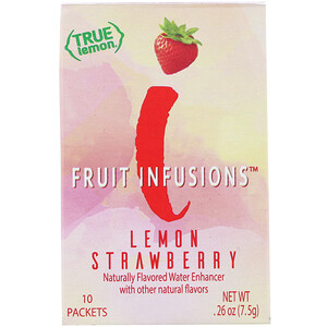 Отзывы о True Citrus, True Lemon, Fruit Infusion, Lemon Strawberry, 10 Packets, .26 oz (7.5 g)