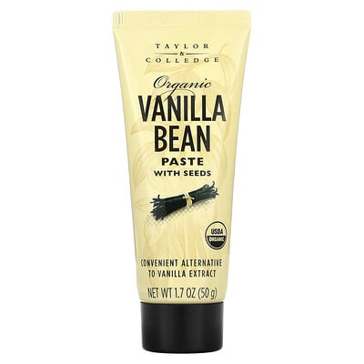 

Taylor & Colledge, Organic Vanilla Paste With Seeds, 1.7 oz (50 g)