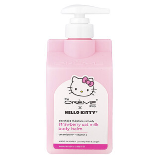 The Creme Shop, Hello Kitty®, Advanced Moisture Remedy Body Balm, Strawberry Oat Milk, 16.9 fl oz (500 ml)