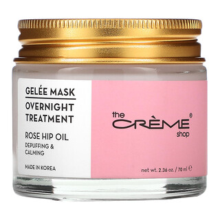 The Creme Shop, Gelee 美容面膜，整夜护理，玫瑰果油，2.36 盎司（70 毫升）