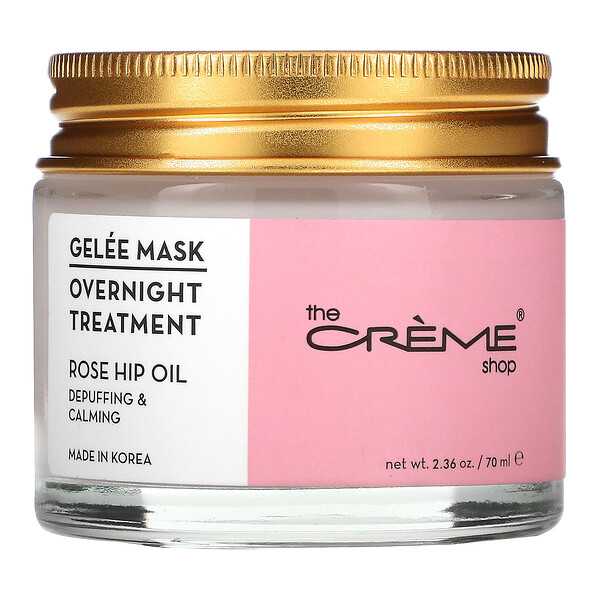 Gelee Beauty Mask, Overnight Treatment, Rose Hip Oil, 2.36 oz (70 ml)