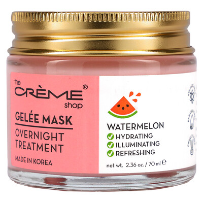 The Creme Shop Gelee Beauty Mask, ночная маска, арбуз, 70 мл (2,36 унции)