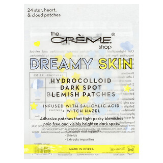 The Creme Shop, Kulit Dreamy, Noda Hitam Hidrokoloid Patch, Bintang, Jantung & Awan, 24 Patch