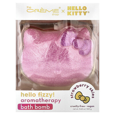 Product Image for The Creme Shop, Hello Kitty , Aromatherapy Bath Bomb, Strawberry Skies, 1 Count