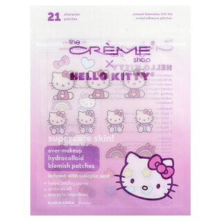 The Creme Shop, Hello Kitty®, Parches hidrocoloides para eliminar las imperfecciones, 21 parches con caracteres