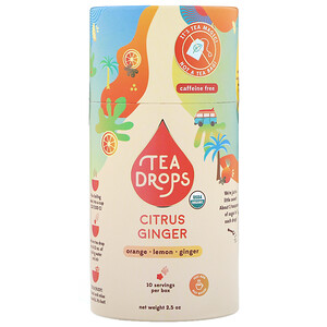 Отзывы о Tea Drops, Citrus Ginger, Caffeine Free, 2.5 oz