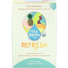 Tea Drops, Tea Sprinkles, Refresh, Caffeine Free, 12 Tea Packets, 1.26 oz (35.7 g)