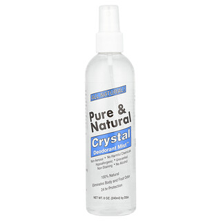 Thai Deodorant Stone, Pure & Natural, Bruma desodorante cristalina Crystal Deodorant Mist™, Sin fragancia, 240 ml (8 oz)