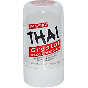 Thai Deodorant Stone, Шариковый дезодорант Тайский Кристалл, 4.25 унций (120 г)