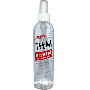 Thai Deodorant Stone, Дезодорант Crystal Deodorant Mist, 8 унций (240 мл)