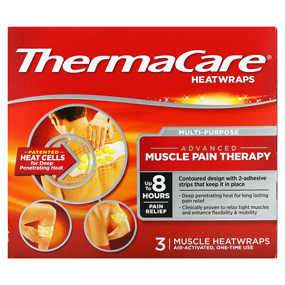 

ThermaCare Расширенная терапия мышечной боли 3 тепловых обертывания