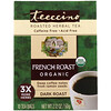 Teeccino, شاي الأعشاب المحمص العضوي، فرنسي محمص فرنسي، محمص داكن، خال من الكافيين، 10 أكياس شاي، 2.12 أوقية (60 جم)