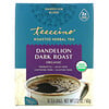 Теессино, Органический обжаренный травяной чай, темная обжарка с одуванчиком, без кофеина, 10 чайных пакетиков, 60 г (2,12 унции)
