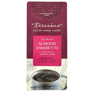 Teeccino, Cikorie urtekaffe, mandel amaretto, medium ristet, koffeinfri, 312 g