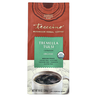 Teeccino, 유기농 버섯 허브 '커피', 흰목이버섯, 미디엄 로스트, 카페인 무함유, 284g(10oz)