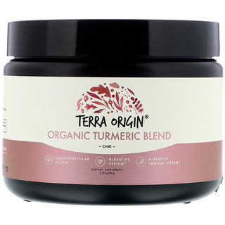 Terra Origin, Organic Turmeric Blend, Chai, 3.17 oz (90 g)