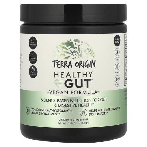 Terra Origin, Healthy Gut™, Vegan Formula, Darmgesundheit, vegane Formel, 246,6 g (8,7 oz.)
