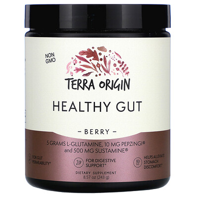 Terra Origin добавка для нормализации функций желудочно-кишечного тракта, вкус ягод, 243 г (8,57 унции)