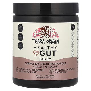 Terra Origin, Healthy Gut™, Suplemento para favorecer la salud intestinal, Bayas, 243 g (8,57 oz)