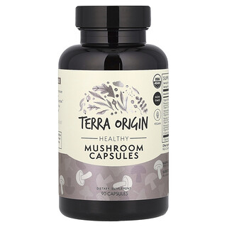 Terra Origin, Capsules de champignons sains, 90 capsules