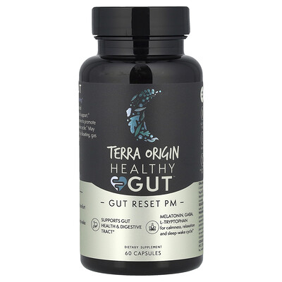 Terra Origin, Healthy Gut™ Reset PM, 60 cápsulas